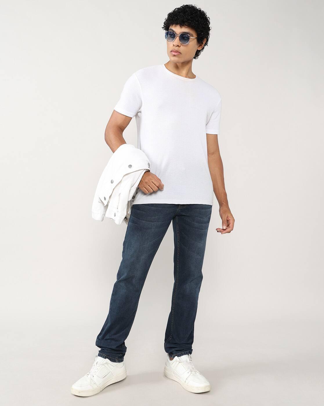 Lee Cooper | Men Lightly Washed Slim Fit Jeans|0