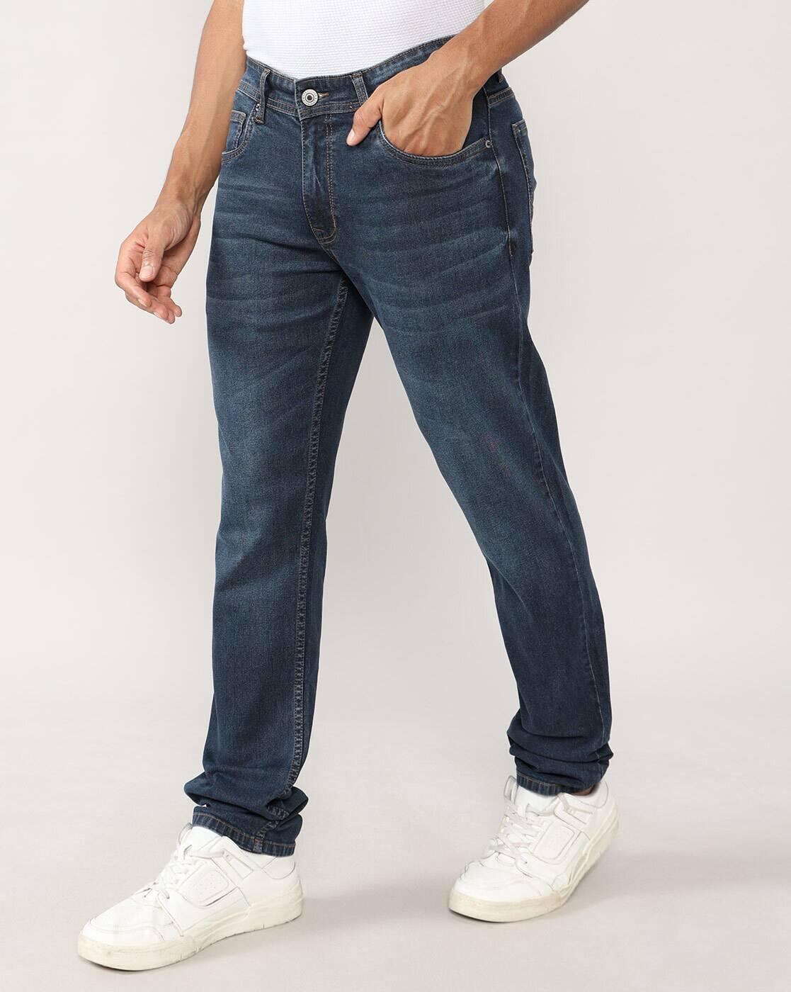 Lee Cooper | Men Lightly Washed Slim Fit Jeans|3