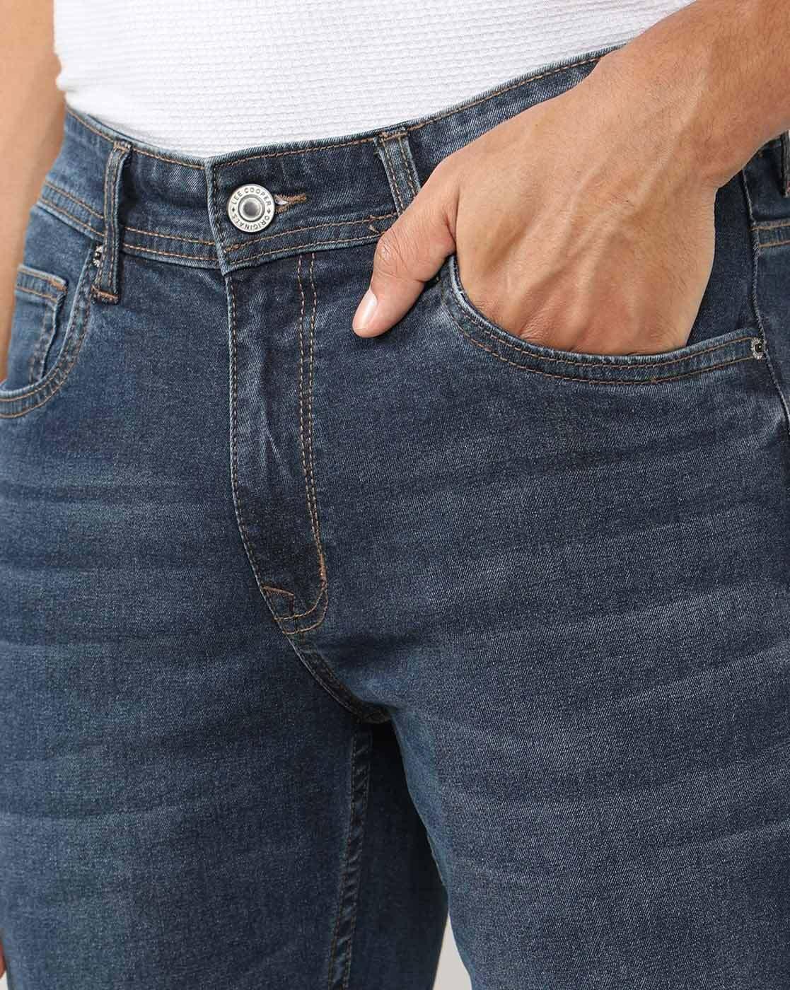 Lee Cooper | Men Lightly Washed Slim Fit Jeans|4