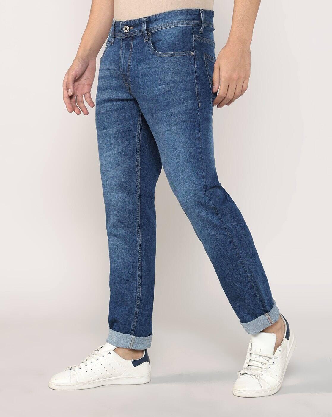 Lee Cooper | Men Lightly Washed Slim Fit Jeans|2