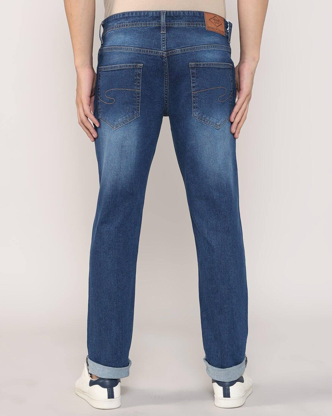 Lee Cooper | Men Lightly Washed Slim Fit Jeans|3