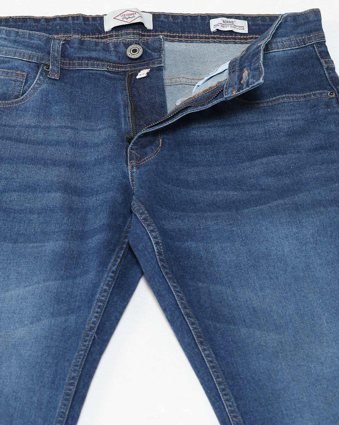 Lee Cooper | Men Lightly Washed Slim Fit Jeans|4