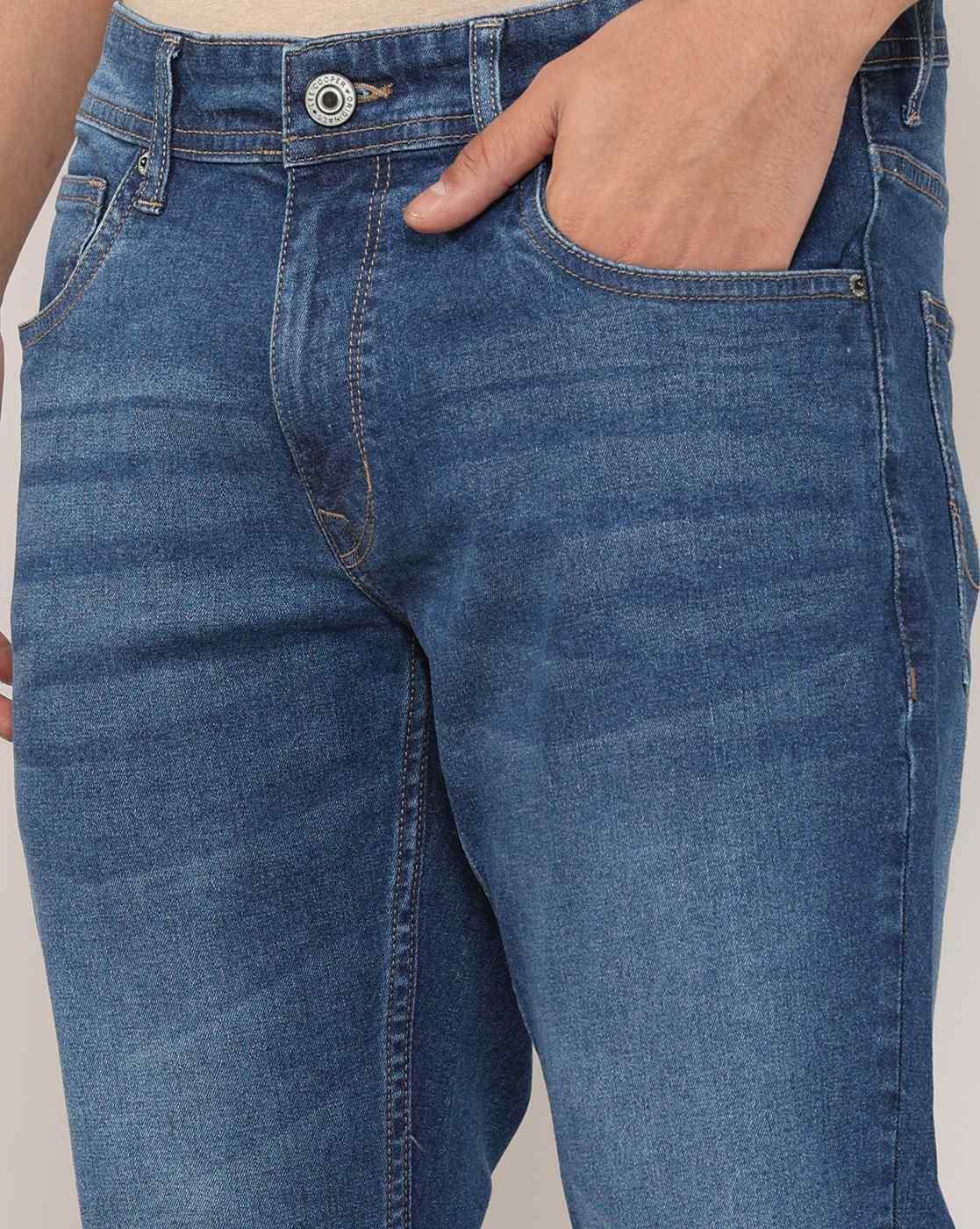 Lee Cooper | Men Lightly Washed Slim Fit Jeans|5