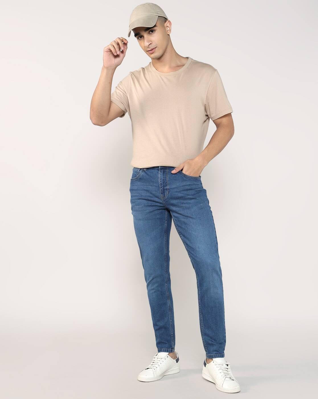Lee Cooper | Men Lightly Washed Slim Fit Jeans|0