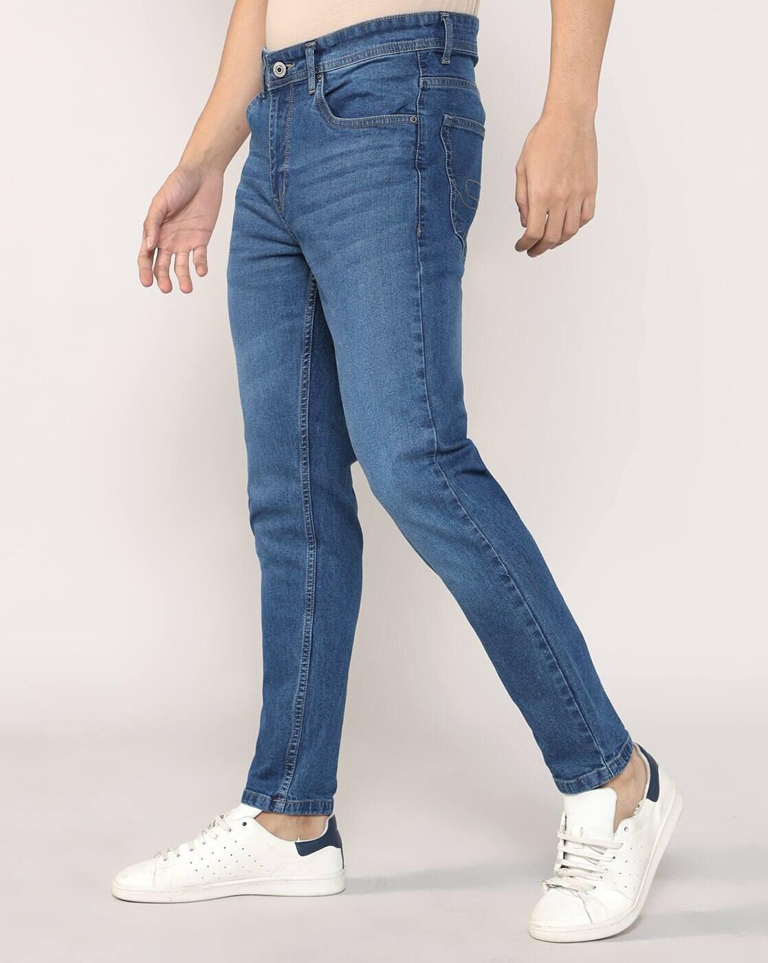 Lee Cooper | Men Lightly Washed Slim Fit Jeans|2