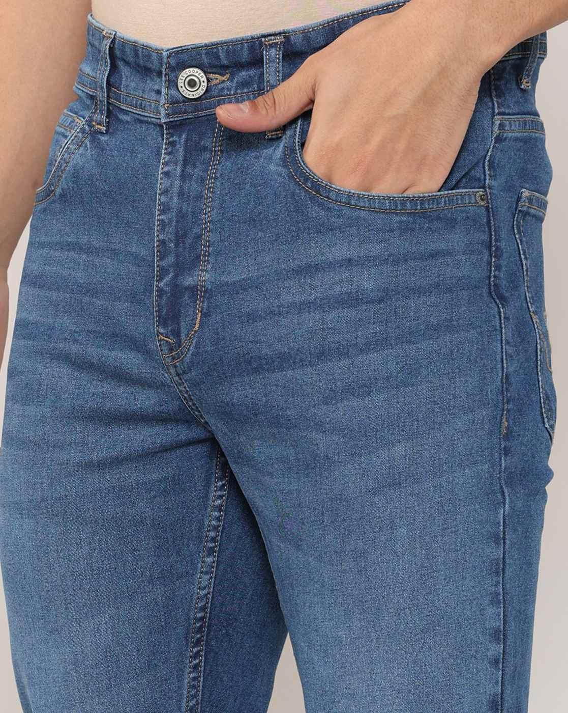 Lee Cooper | Men Lightly Washed Slim Fit Jeans|4
