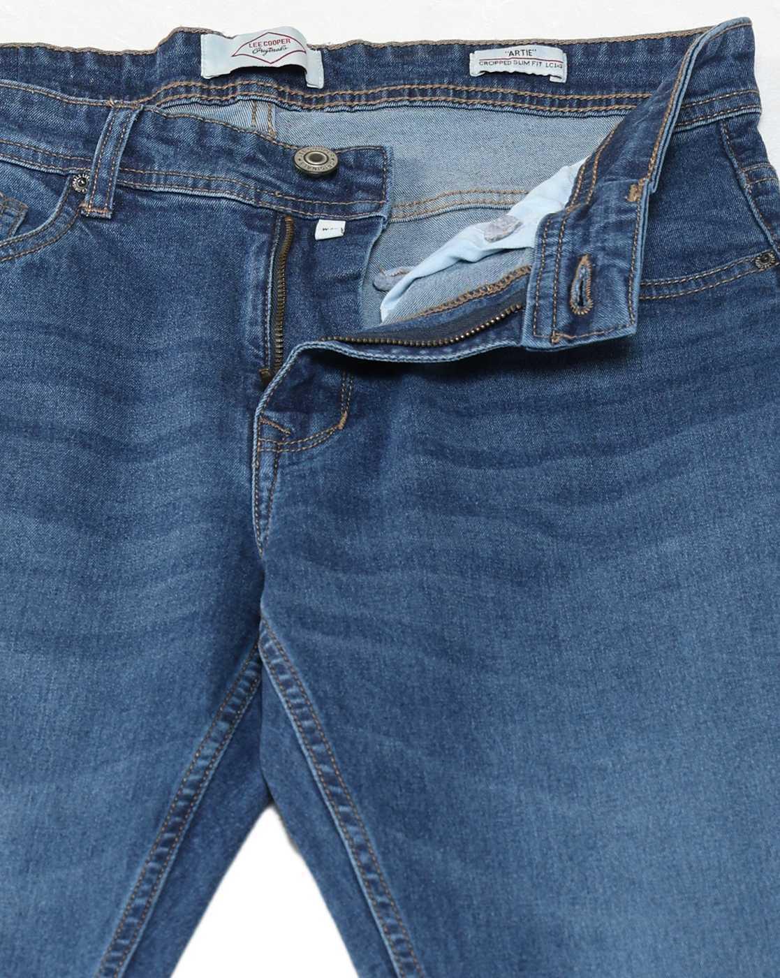 Lee Cooper | Men Lightly Washed Slim Fit Jeans|5