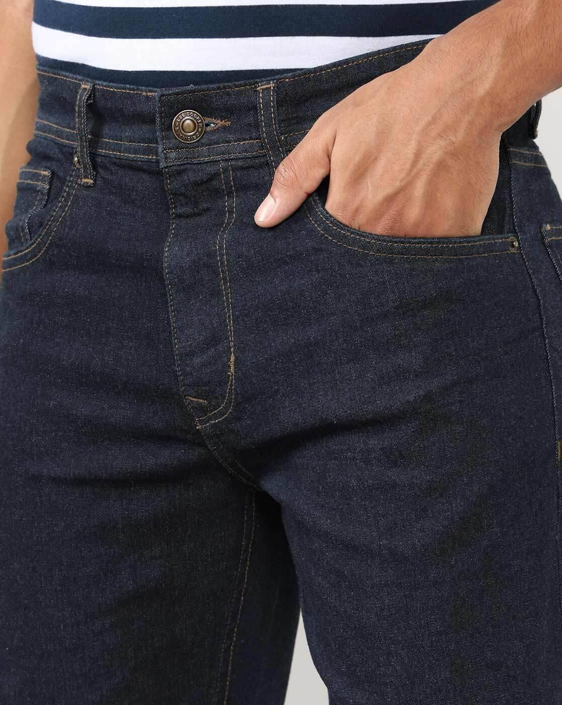 Lee Cooper | Men Lightly Washed Straight Jeans|4