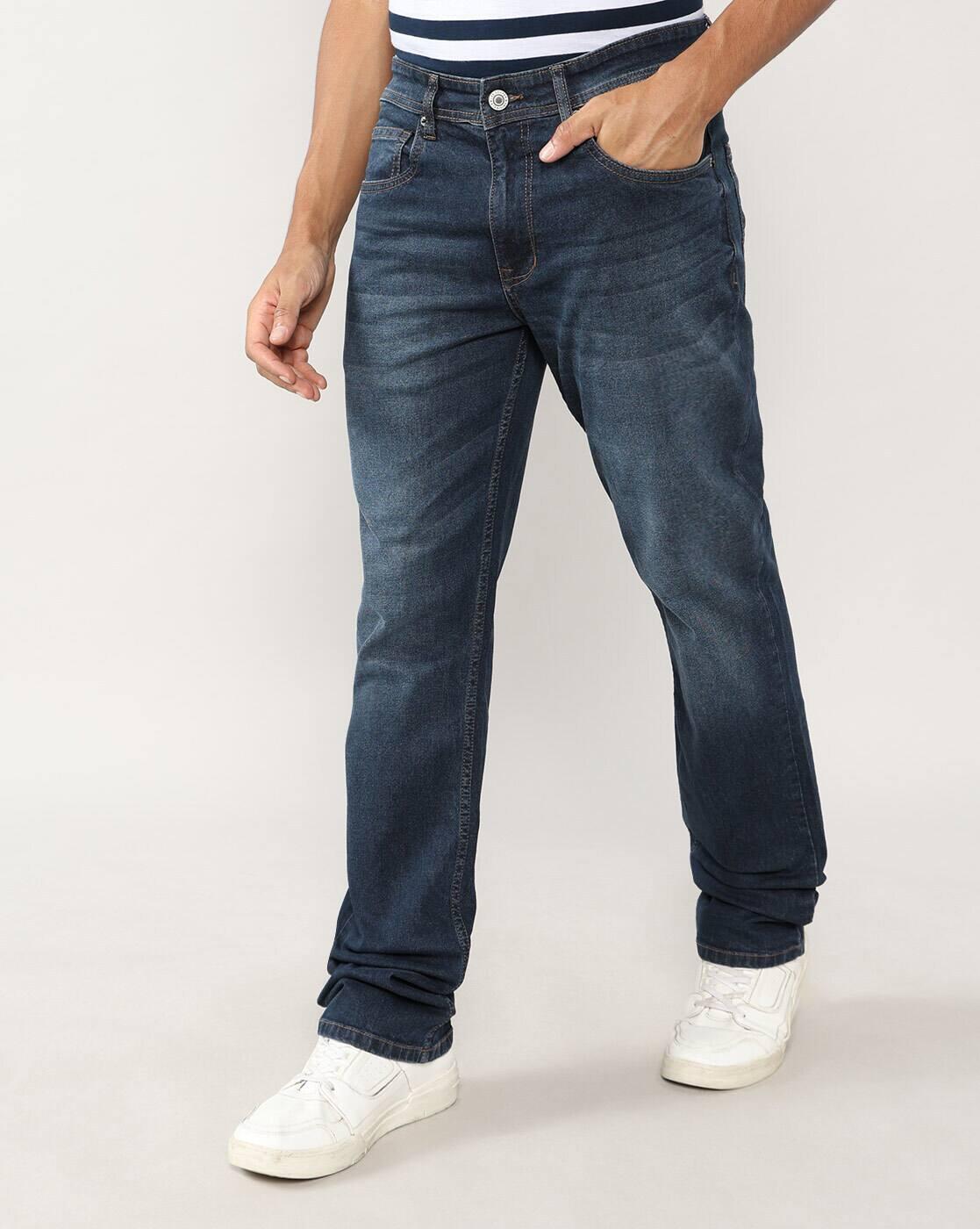 Lee Cooper | Men Lightly Washed Straight Jeans|3