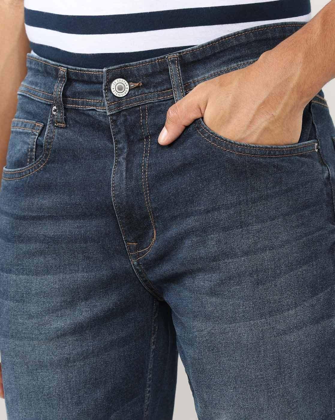 Lee Cooper | Men Lightly Washed Straight Jeans|4