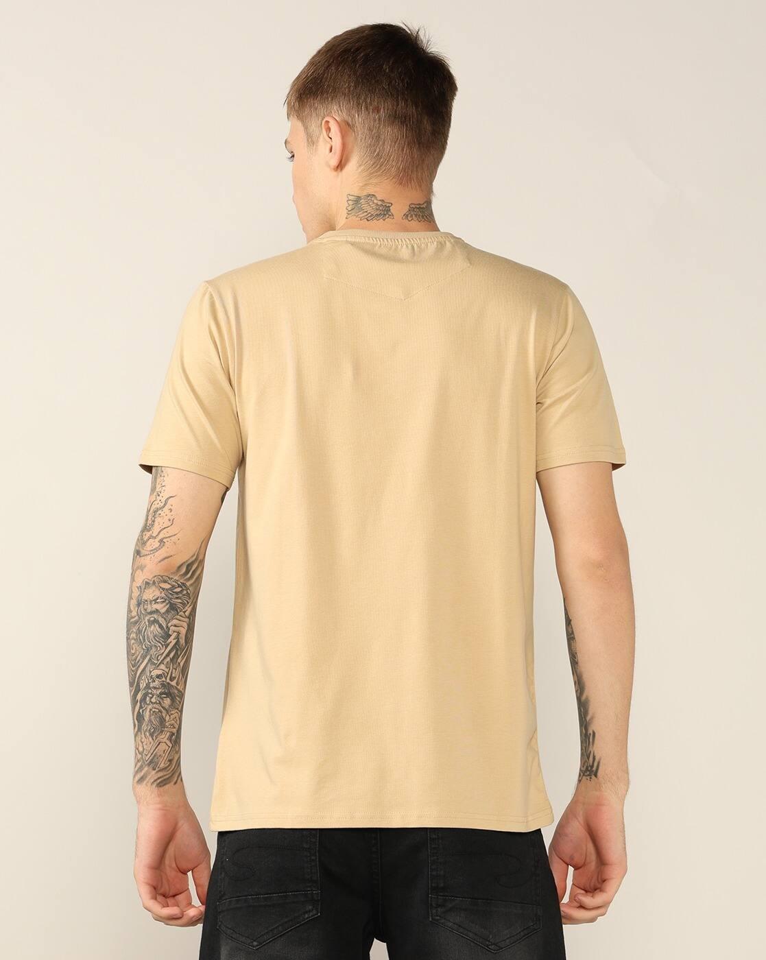 Lee Cooper | Men Brand Print Regular Fit Crew-Neck T-Shirt|2