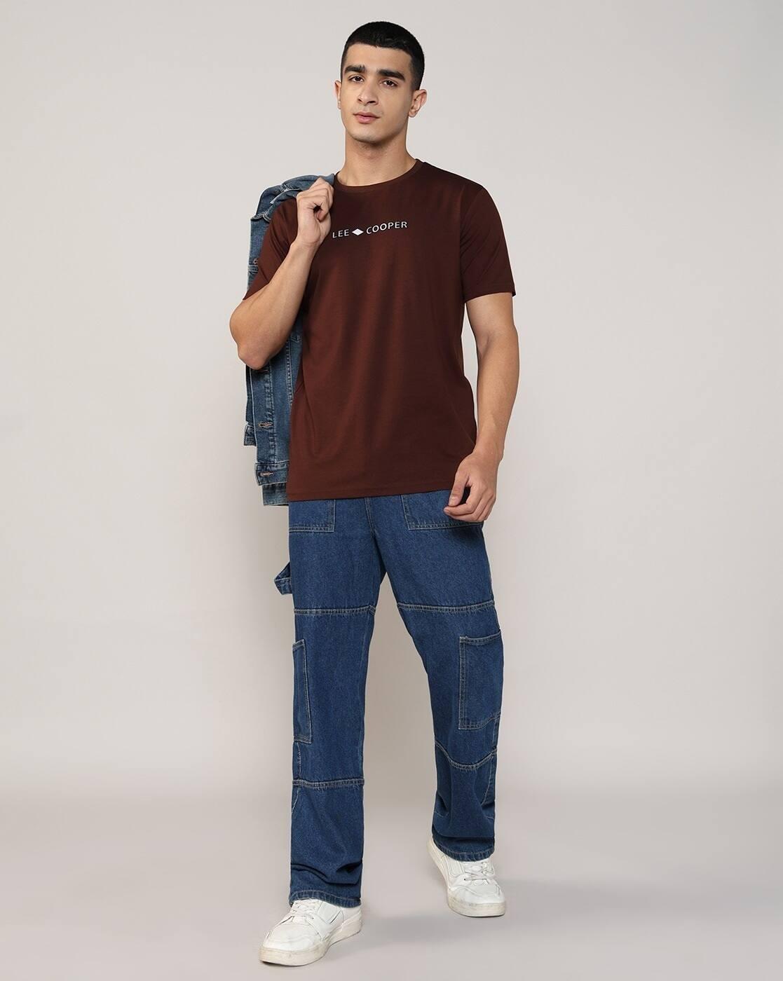 Lee Cooper | Men Brand Print Regular Fit Crew-Neck T-Shirt|3