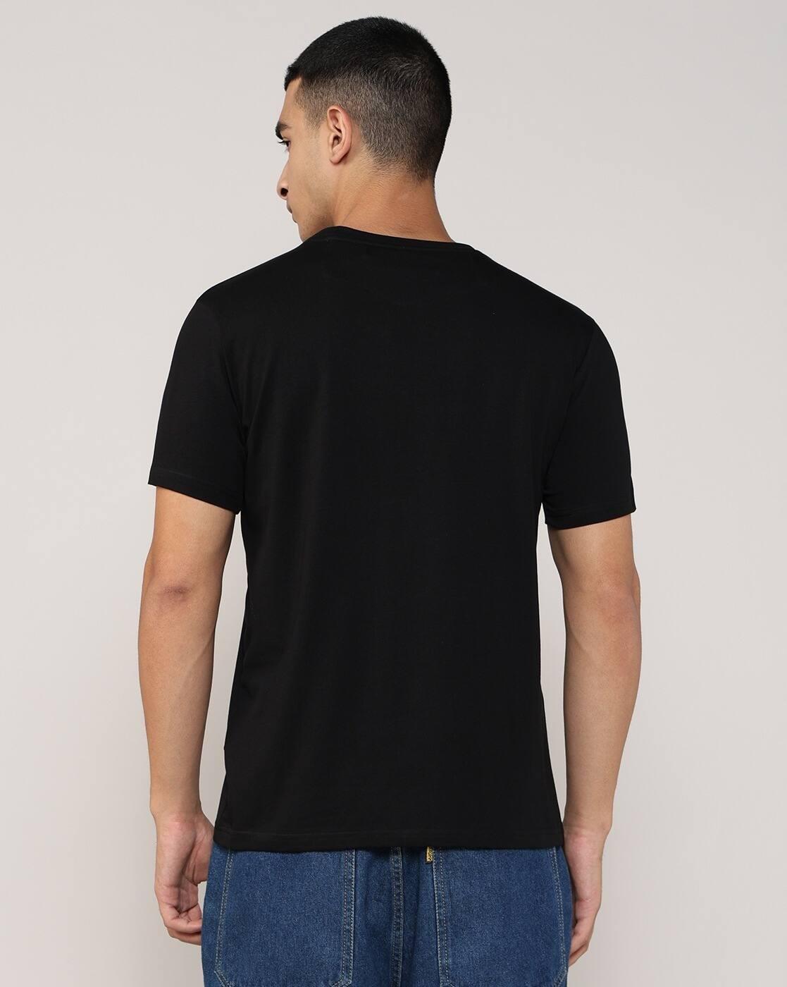 Lee Cooper | Men Brand Print Regular Fit Crew-Neck T-Shirt|2