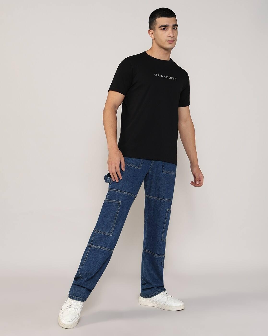 Lee Cooper | Men Brand Print Regular Fit Crew-Neck T-Shirt|3