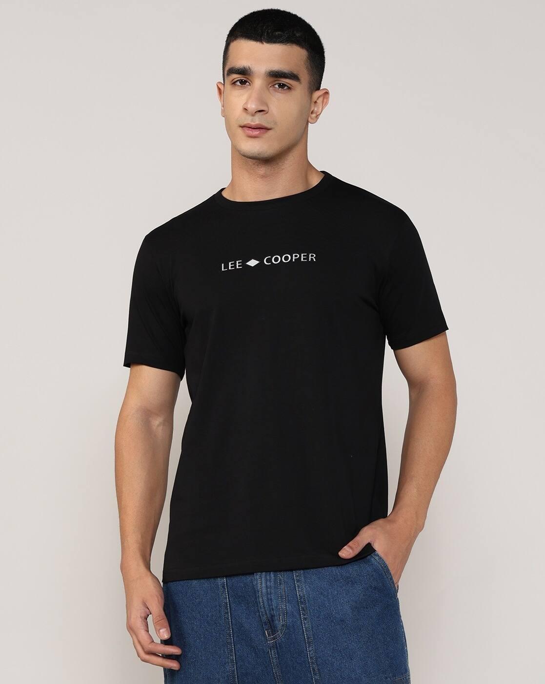 Lee Cooper | Men Brand Print Regular Fit Crew-Neck T-Shirt|4