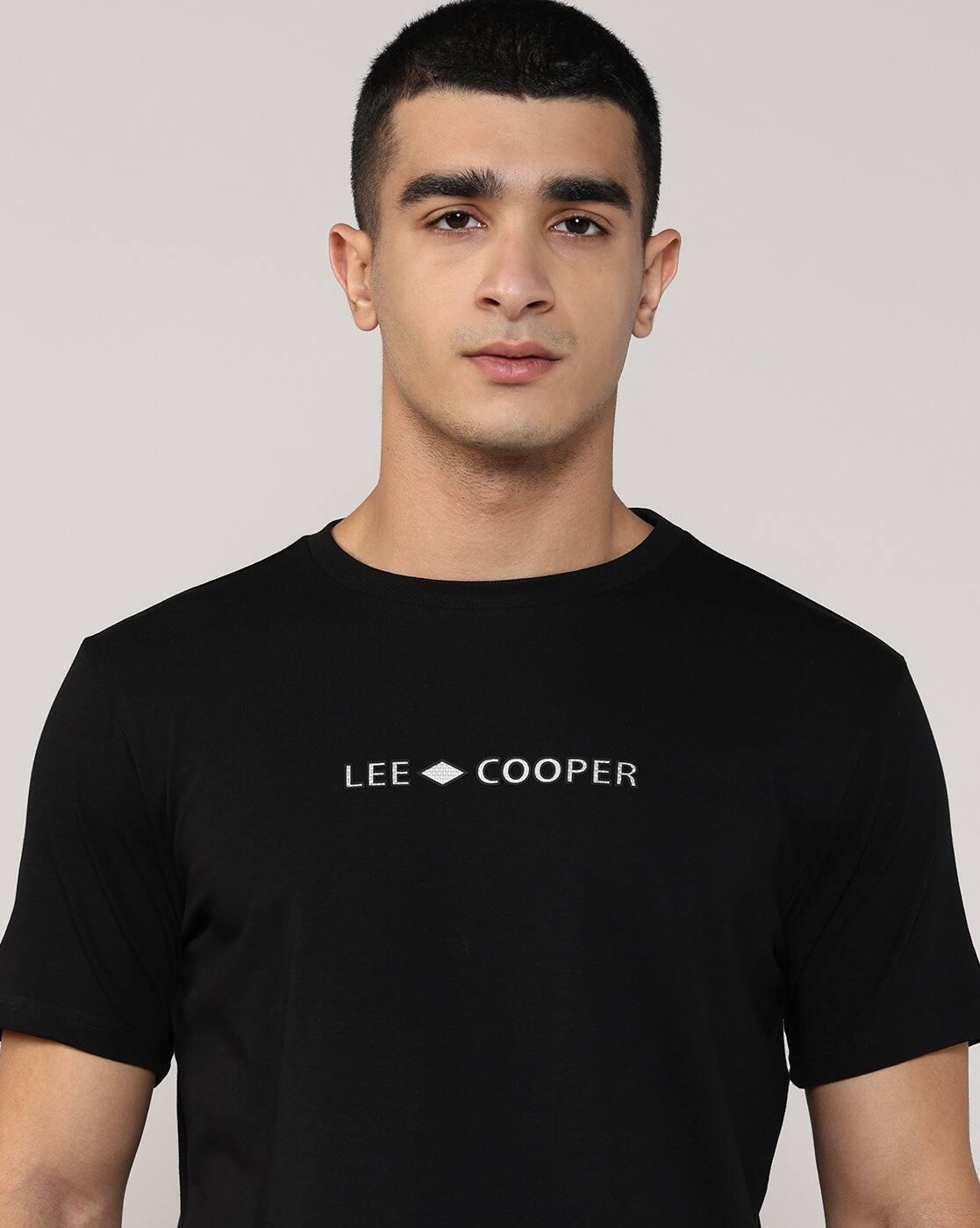 Lee Cooper | Men Brand Print Regular Fit Crew-Neck T-Shirt|5