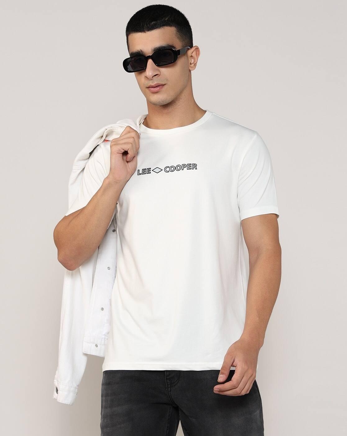 Lee Cooper | Men Brand Print Regular Fit Crew-Neck T-Shirt|0