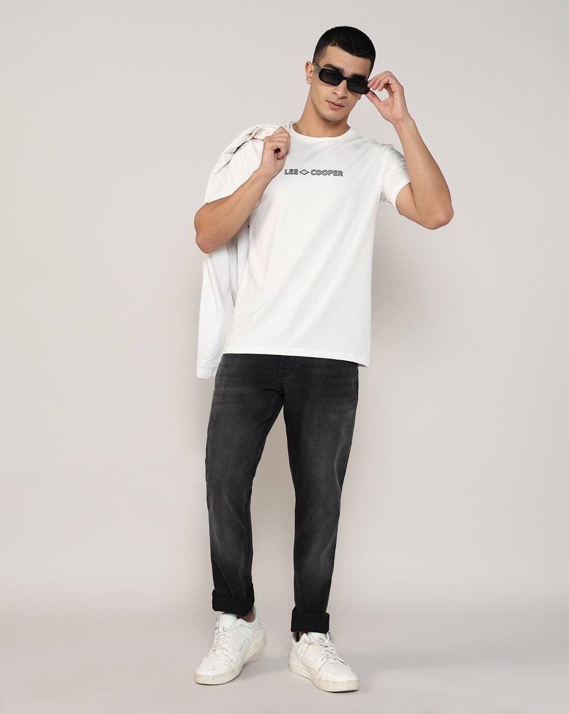 Lee Cooper | Men Brand Print Regular Fit Crew-Neck T-Shirt|3