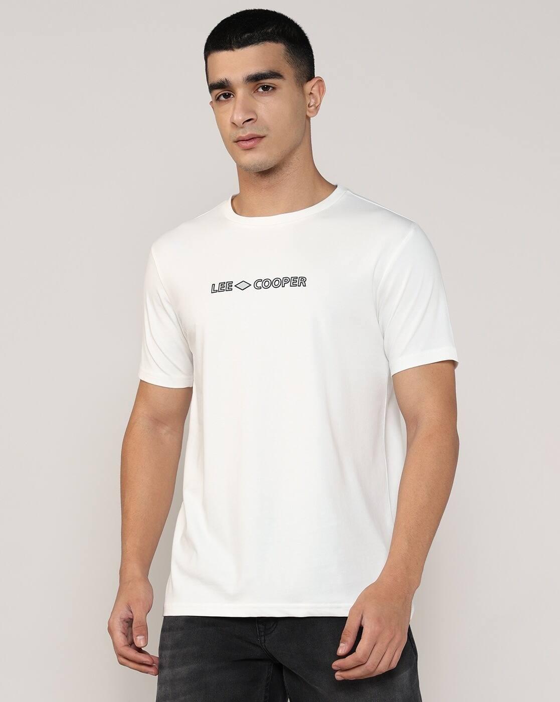 Lee Cooper | Men Brand Print Regular Fit Crew-Neck T-Shirt|4