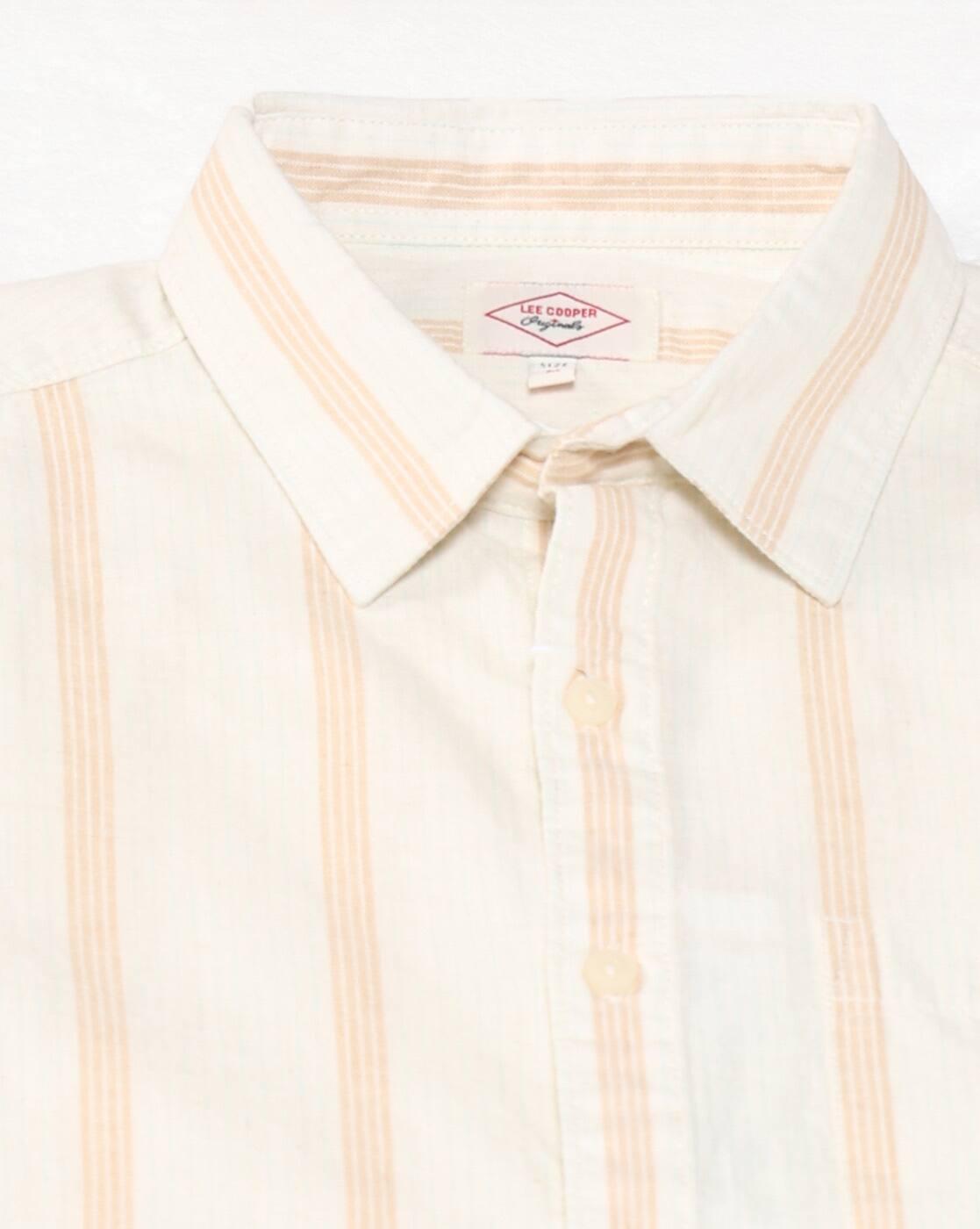 Lee Cooper | Men Striped Regular Fit Shirt with Patch Pocket|5