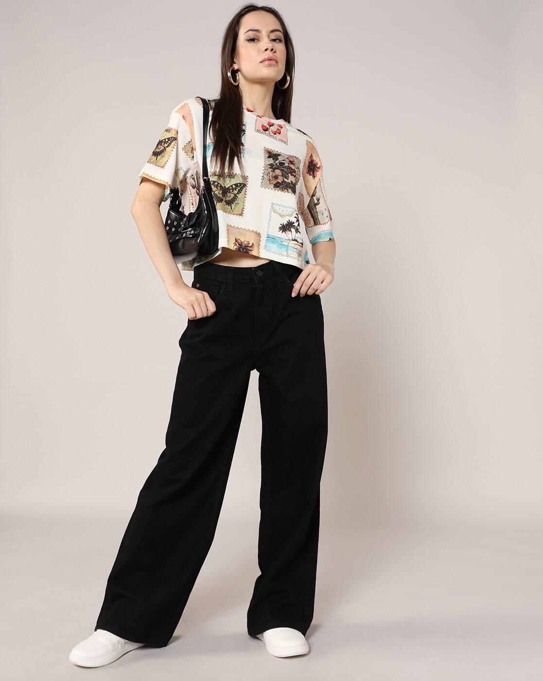 Lee Cooper | Women All-Over Print Regular Fit Crew-Neck T-Shirt|4