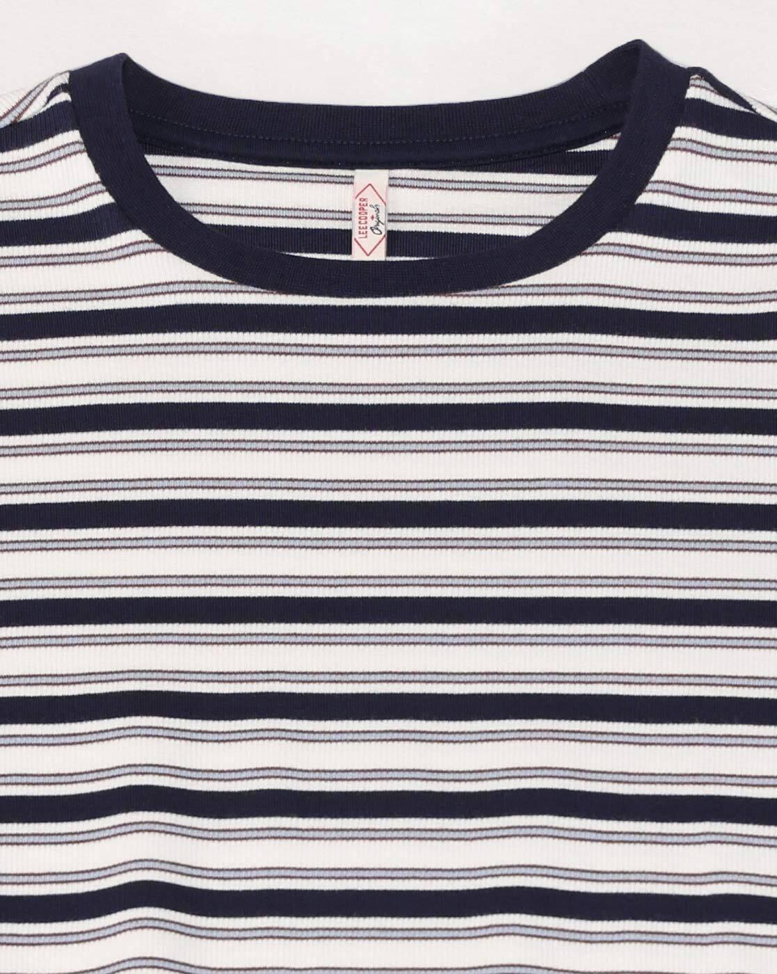 Lee Cooper | Women Striped Regular Fit Crew-Neck T-Shirt|6