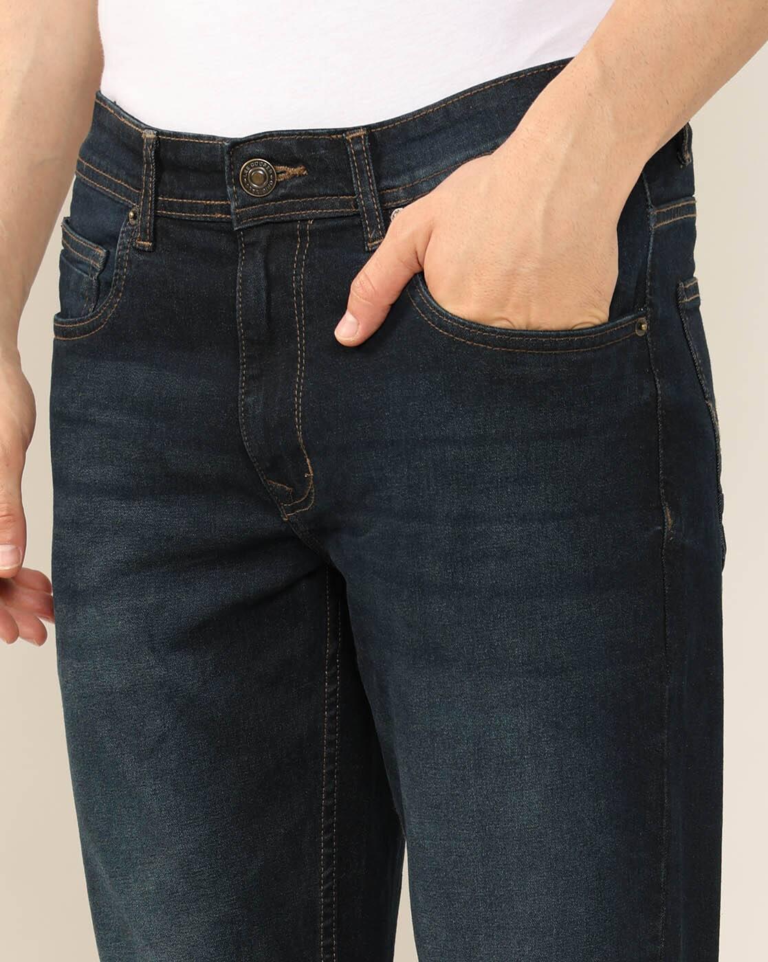 Lee Cooper | Men Lightly Washed Slim Fit Jeans|4