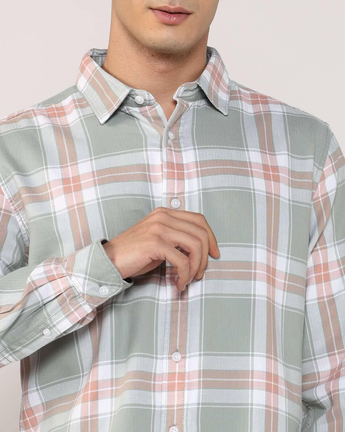 Lee Cooper | Men Checked Regular Fit Shirt|5