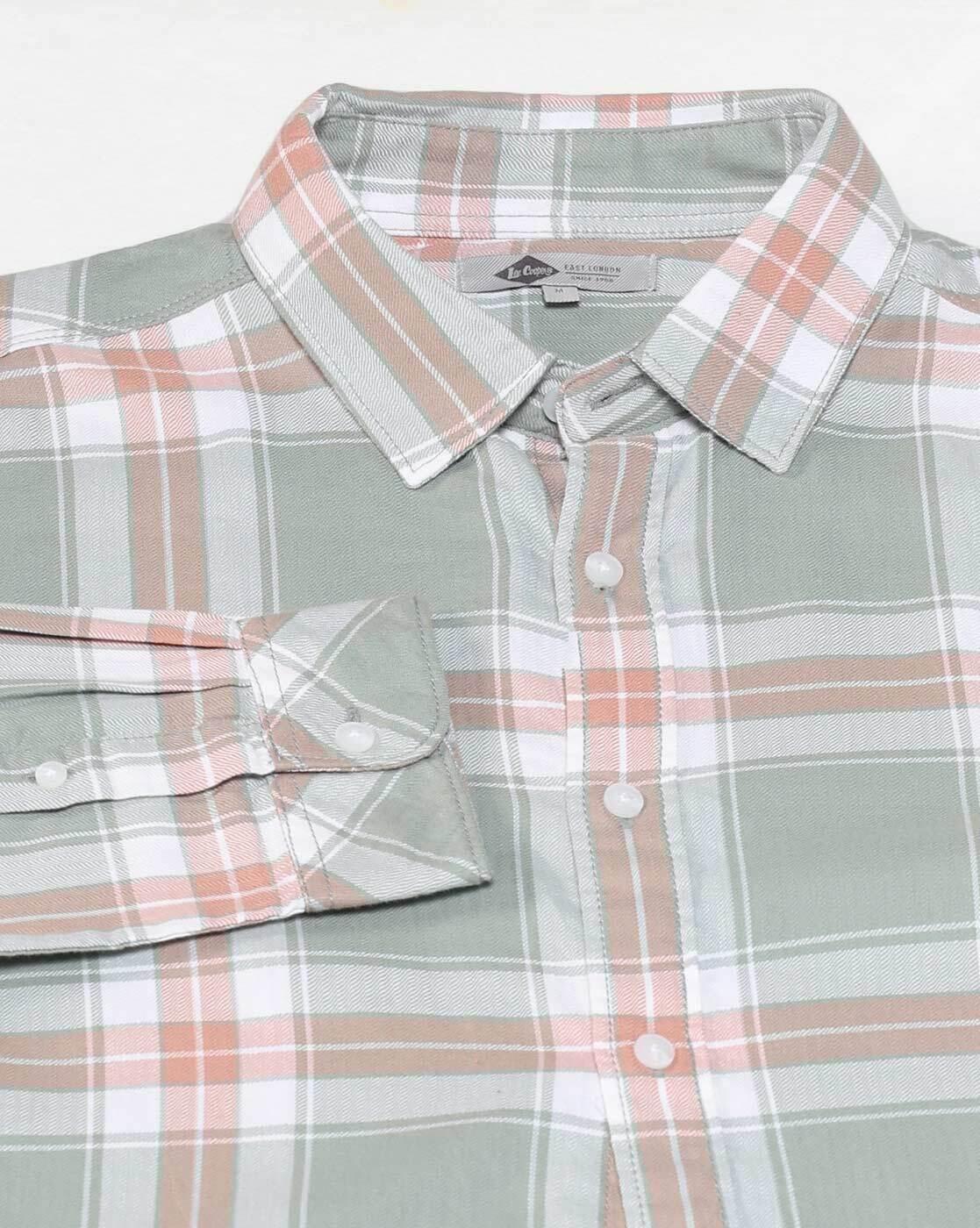 Lee Cooper | Men Checked Regular Fit Shirt|6