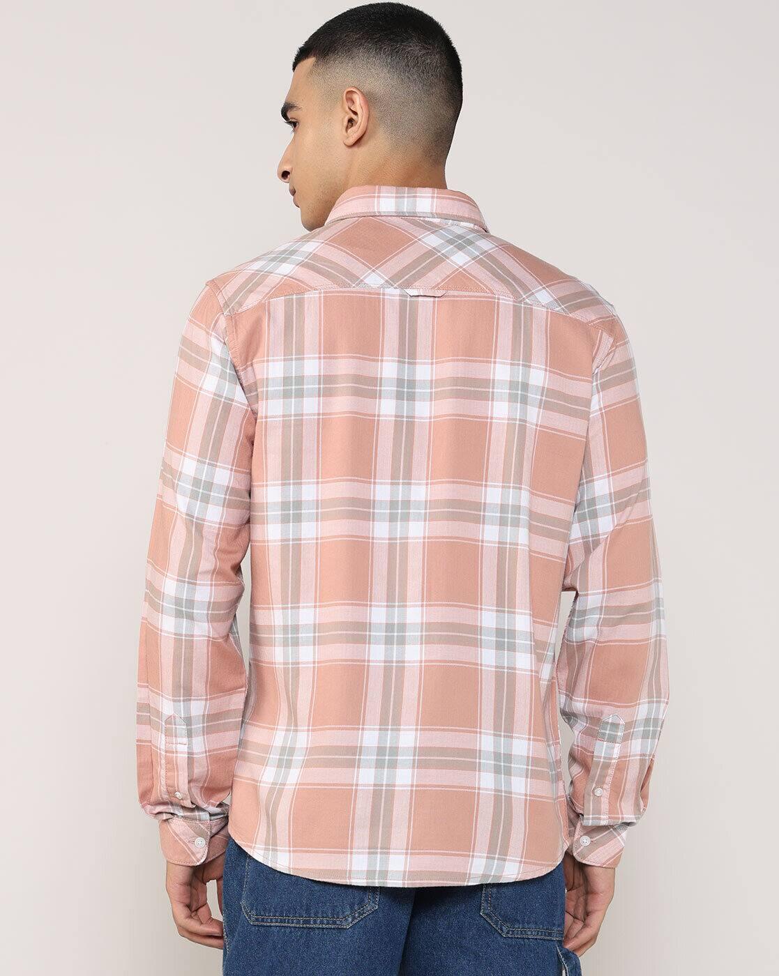 Lee Cooper | Men Checked Regular Fit Shirt|2