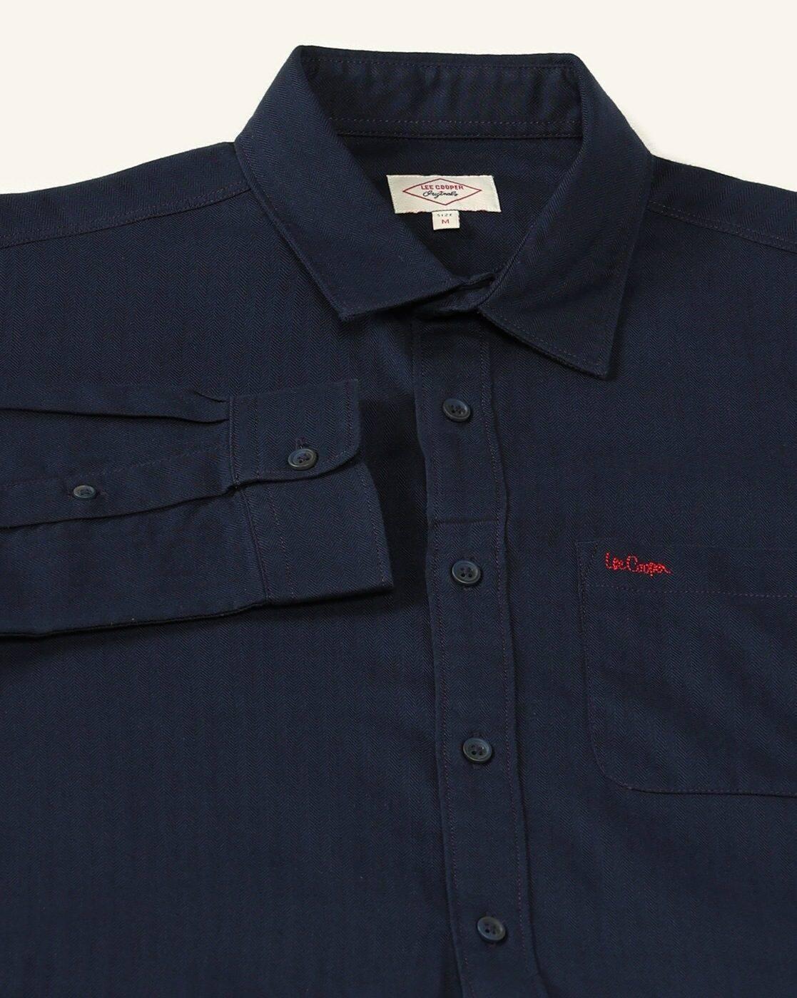 Lee Cooper | Men Regular Fit Shirt with Patch Pocket|7