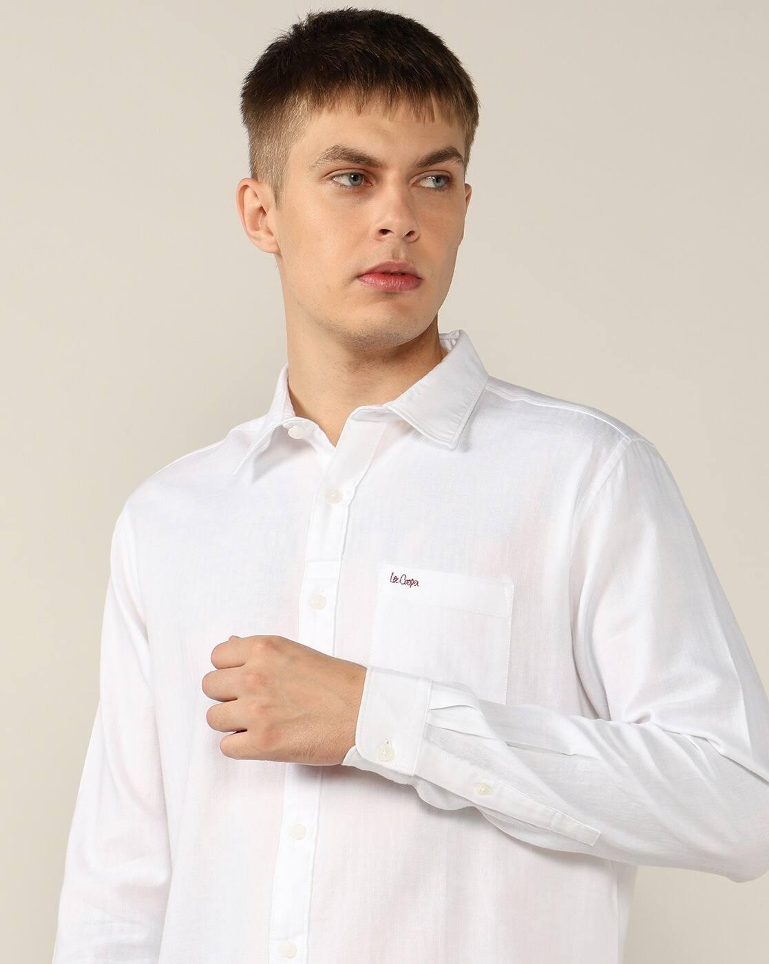 Lee Cooper | Men Regular Fit Shirt with Patch Pocket|6