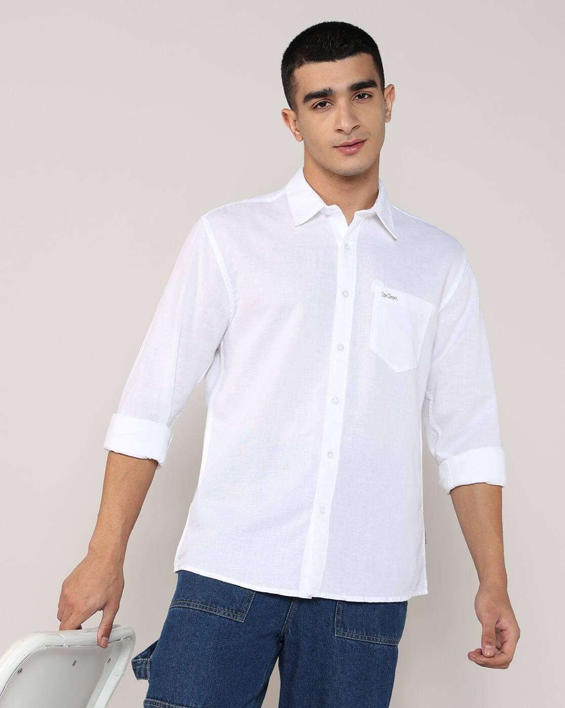 Lee Cooper | Men Regular Fit Shirt with Patch Pocket|0