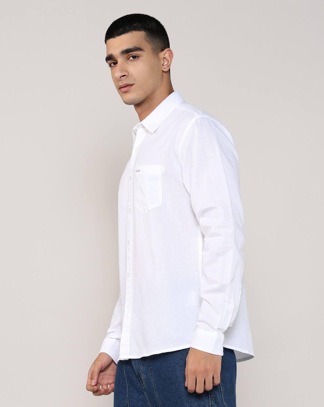 Lee Cooper | Men Regular Fit Shirt with Patch Pocket|1