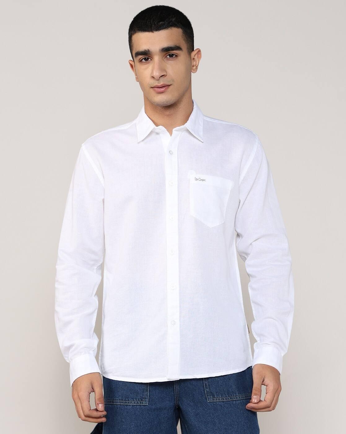 Lee Cooper | Men Regular Fit Shirt with Patch Pocket|3