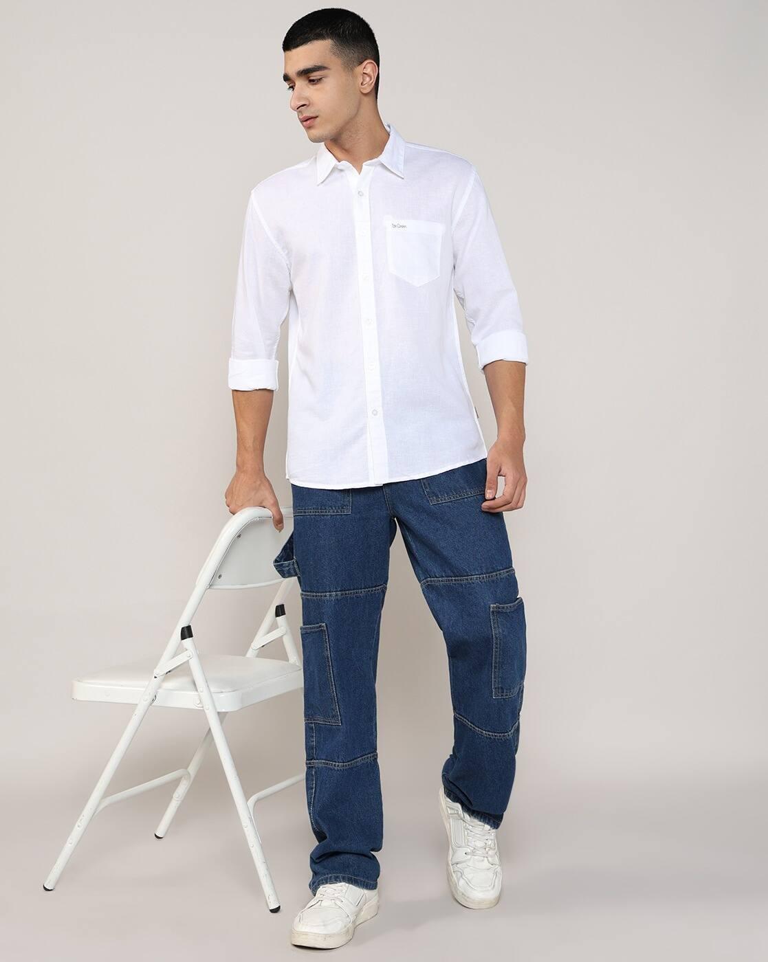 Lee Cooper | Men Regular Fit Shirt with Patch Pocket|4