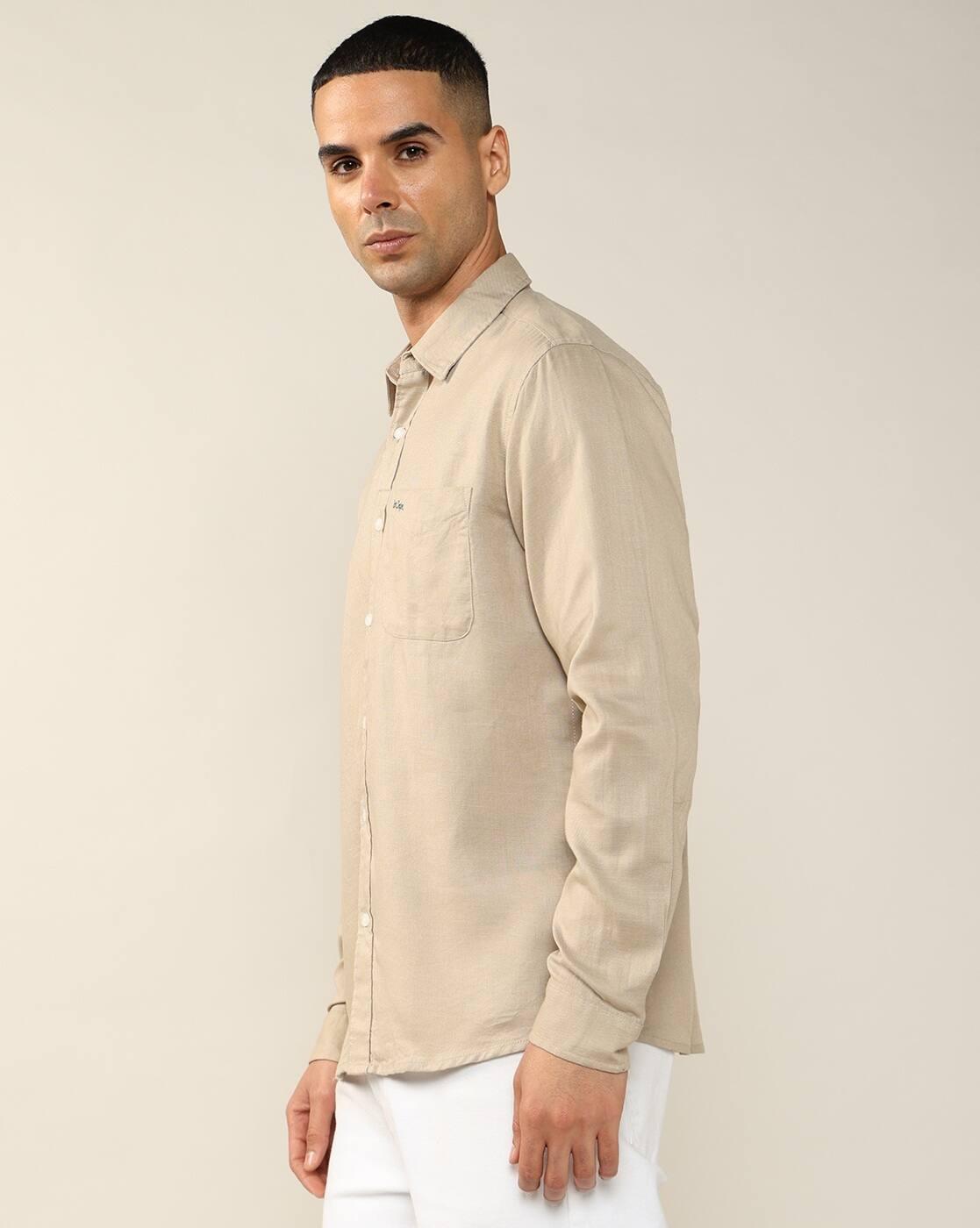 Lee Cooper | Men Regular Fit Shirt with Patch Pocket|1