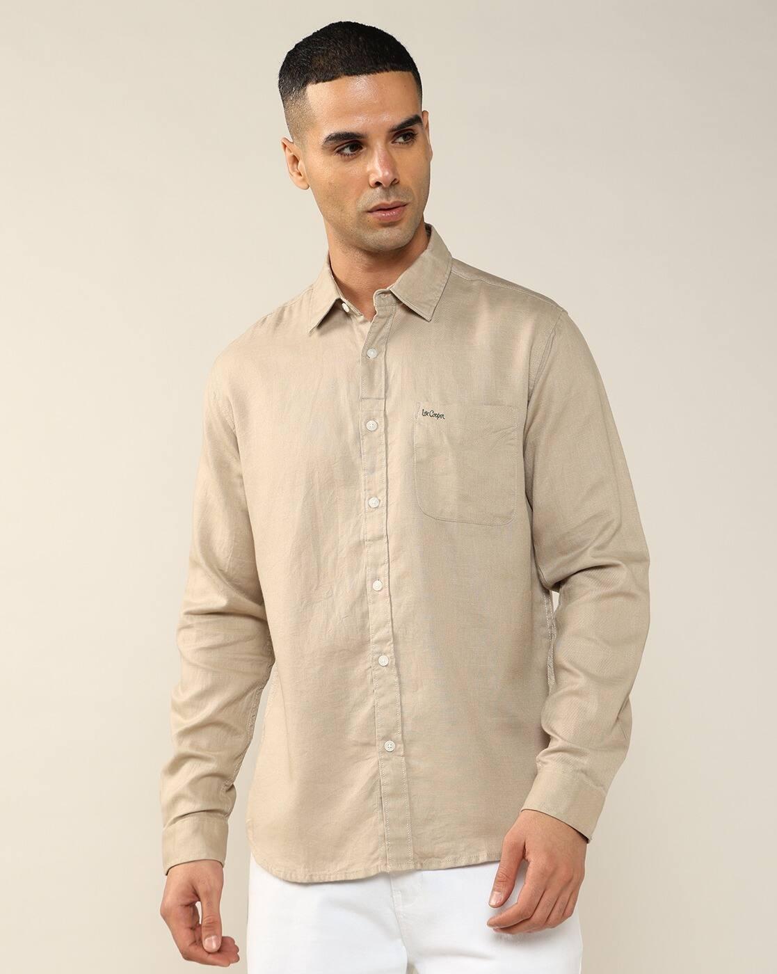 Lee Cooper | Men Regular Fit Shirt with Patch Pocket|4