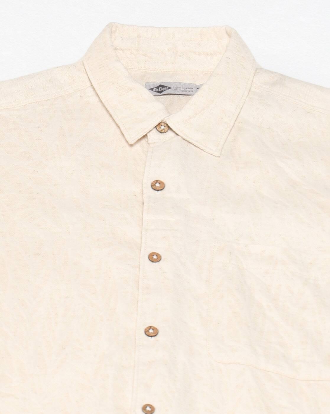 Lee Cooper | Men Patterned Relaxed Fit Shirt with Patch Pocket|5