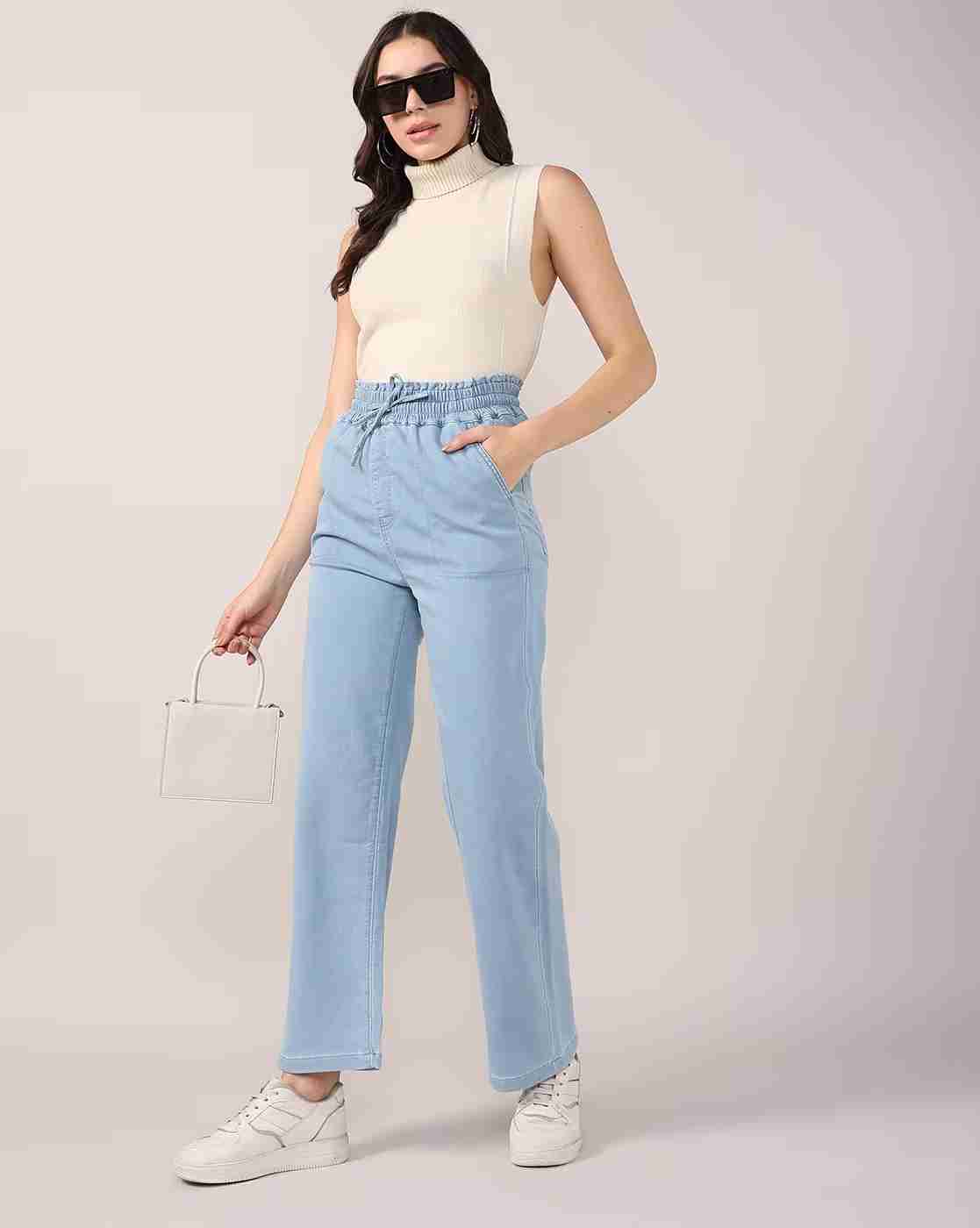 Lee Cooper | Women Lightly Washed High-Rise Loose Fit Jeans|0