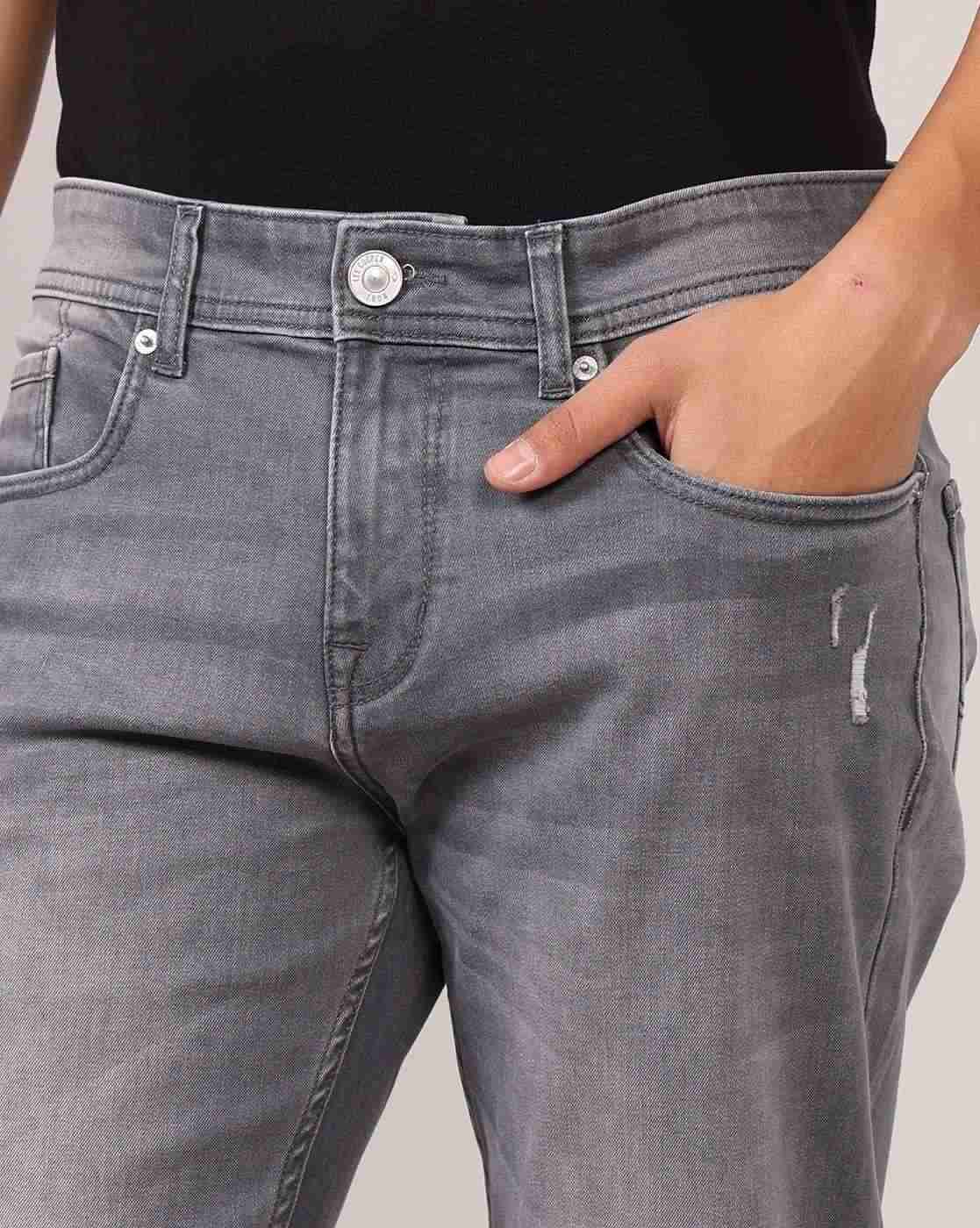 Lee Cooper | Men Lightly Washed Straight Jeans|5