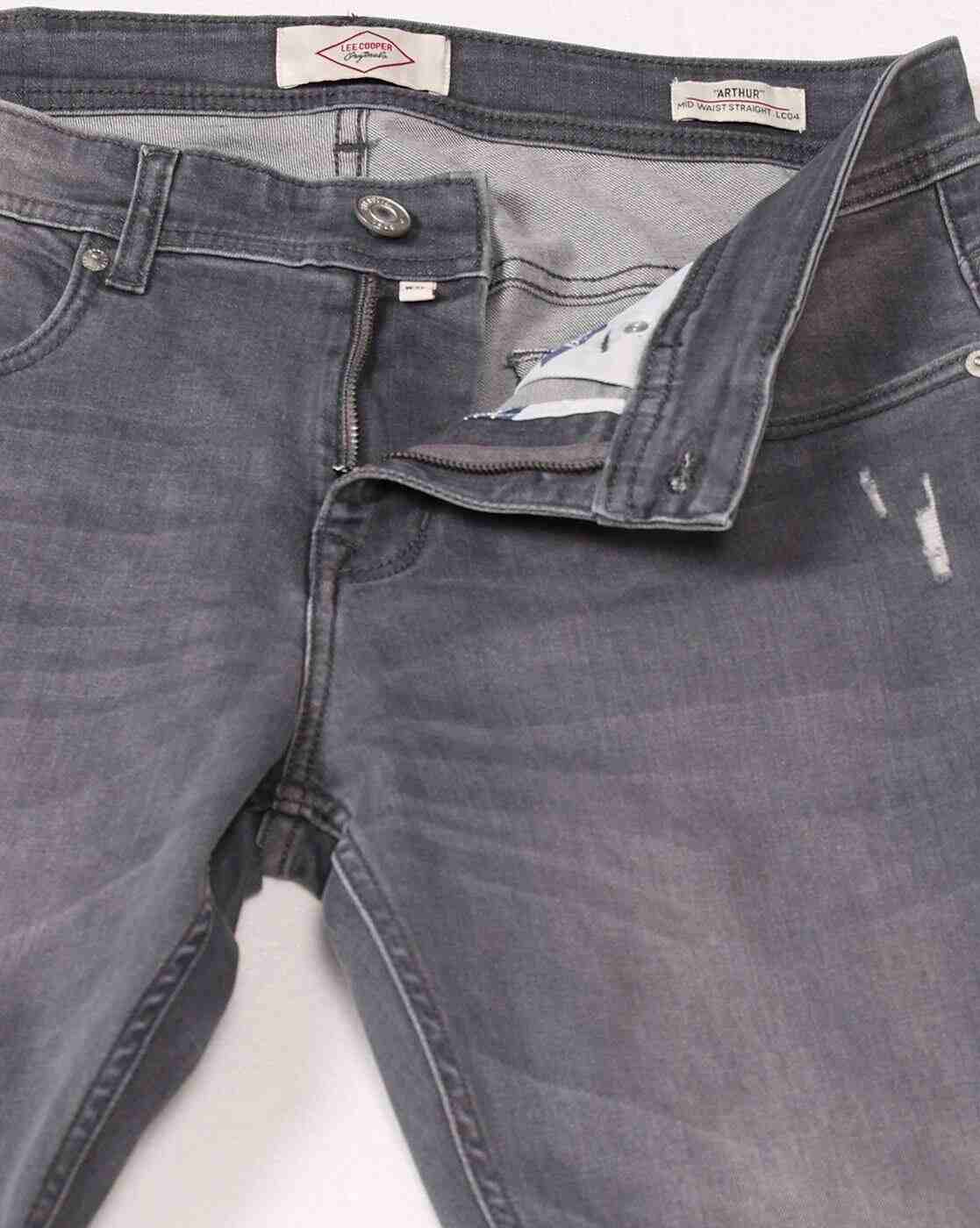 Lee Cooper | Men Lightly Washed Straight Jeans|6
