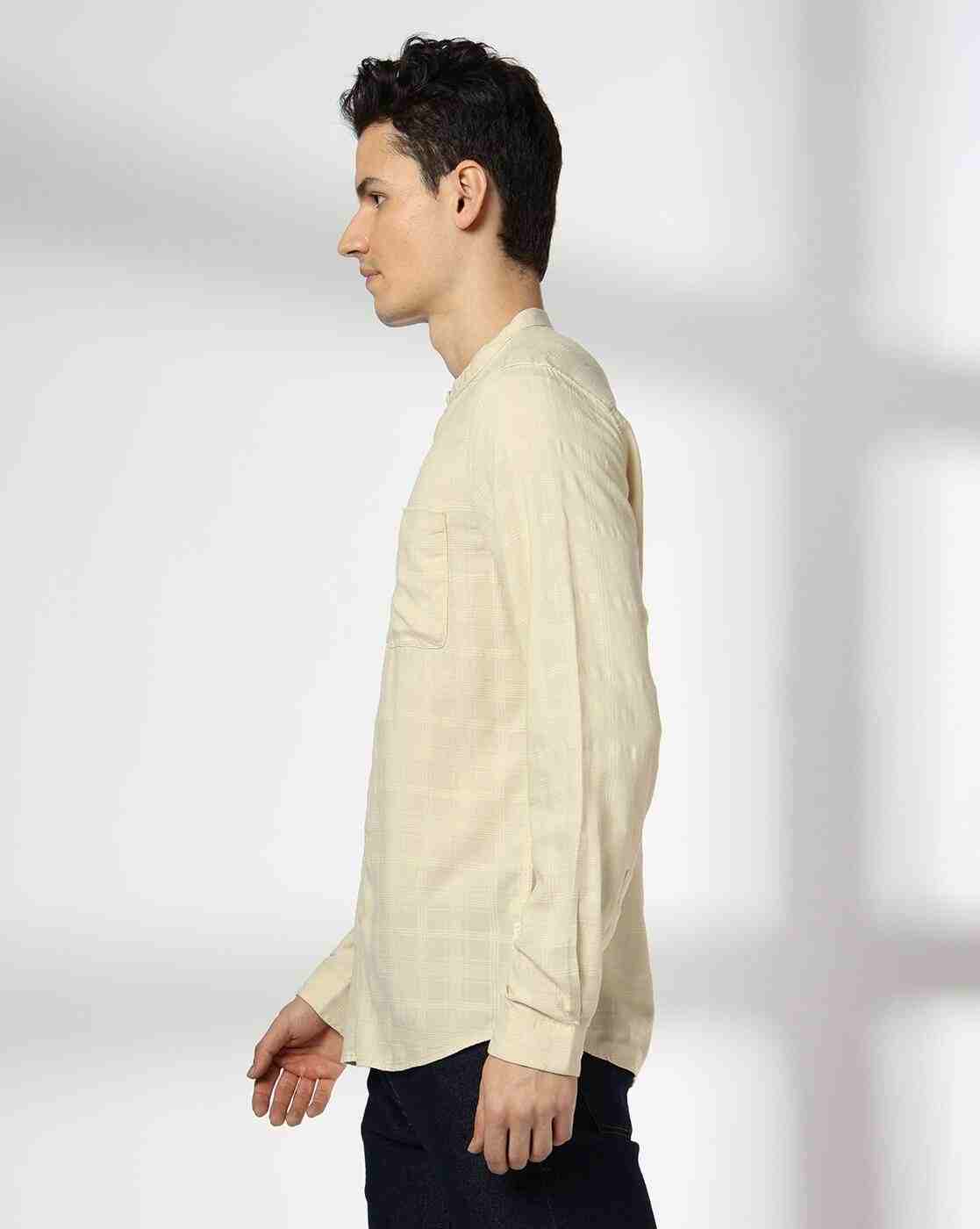 Lee Cooper | Men Regular Fit Shirt with Patch Pocket|1