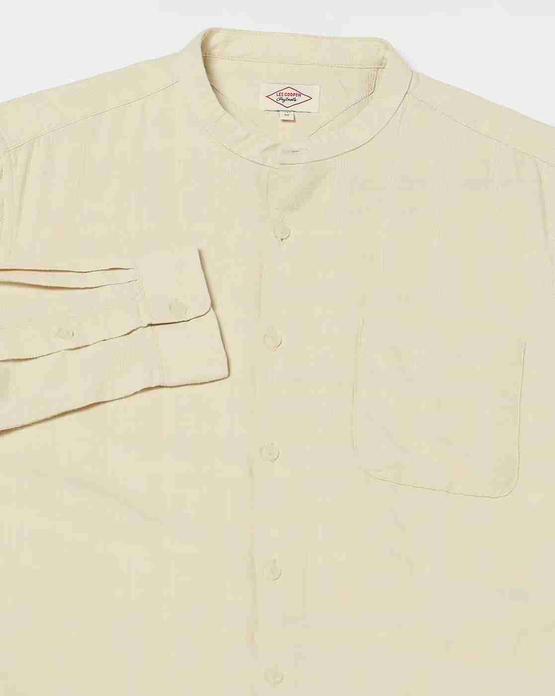 Lee Cooper | Men Regular Fit Shirt with Patch Pocket|5