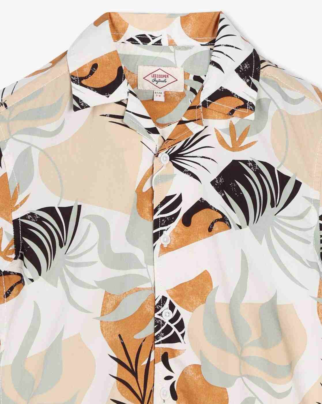 Lee Cooper | Boys Printed Relaxed Fit Shirt|2