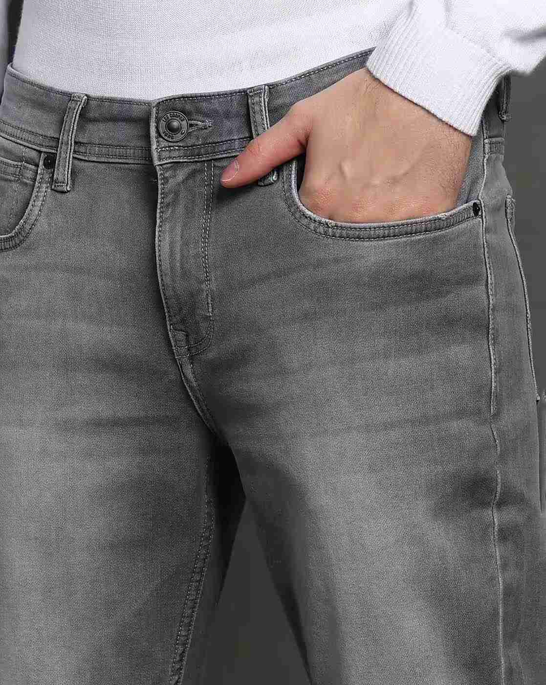 Lee Cooper | Men Lightly Washed Slim Fit Jeans|4