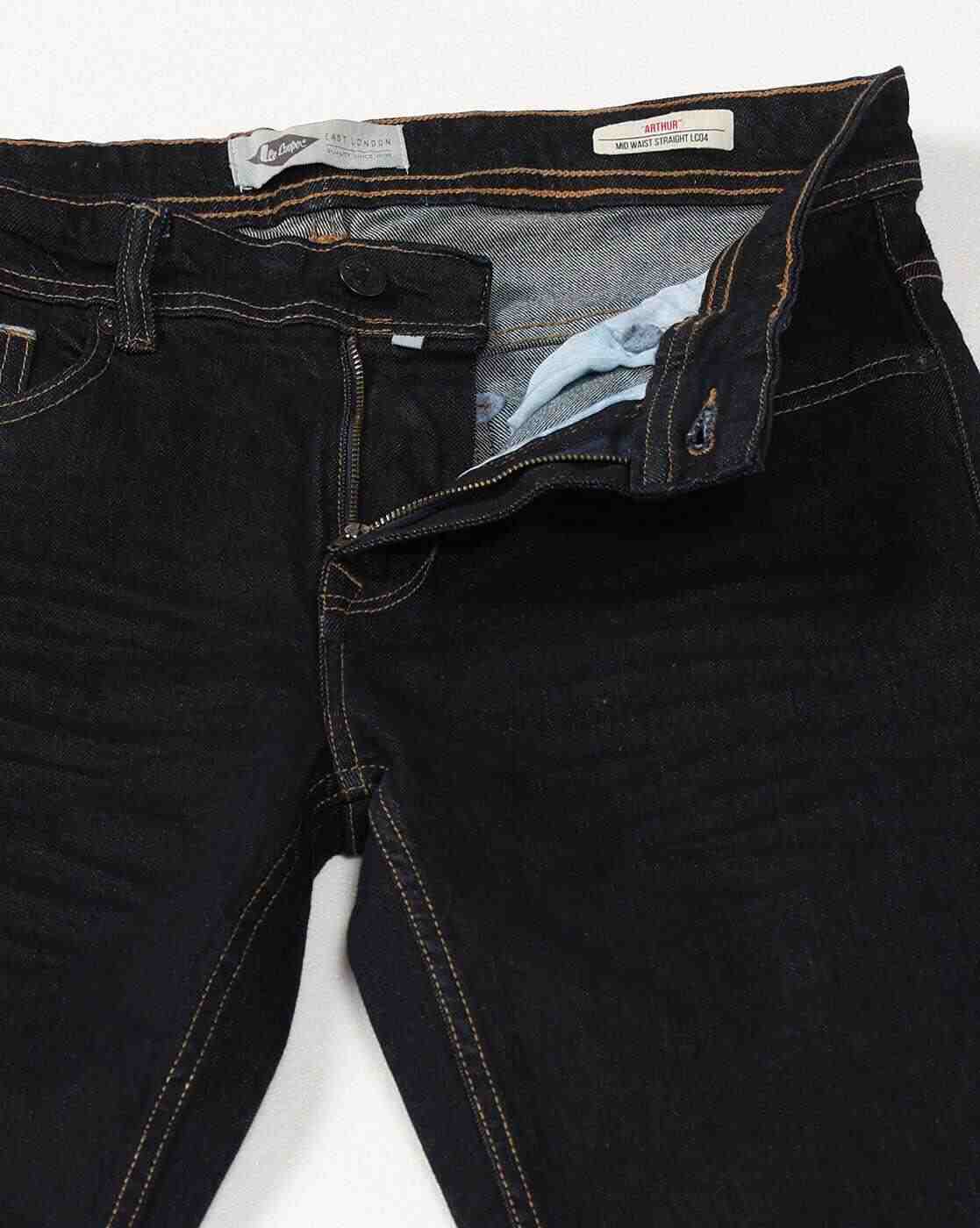 Lee Cooper | Men Lightly Washed Straight Fit Jeans|5