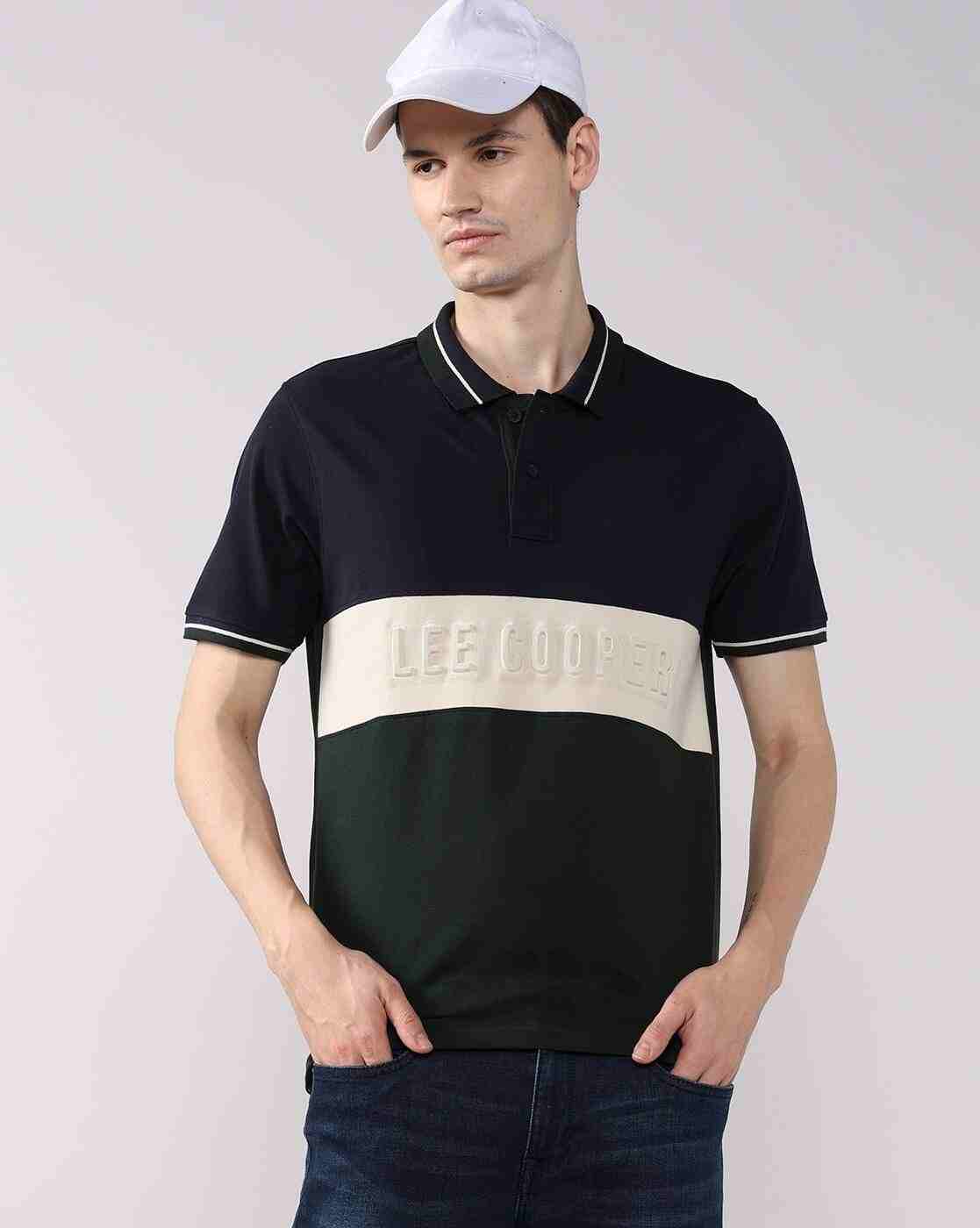 Lee Cooper | Men Colourblock Regular Fit Polo T-Shirt|0