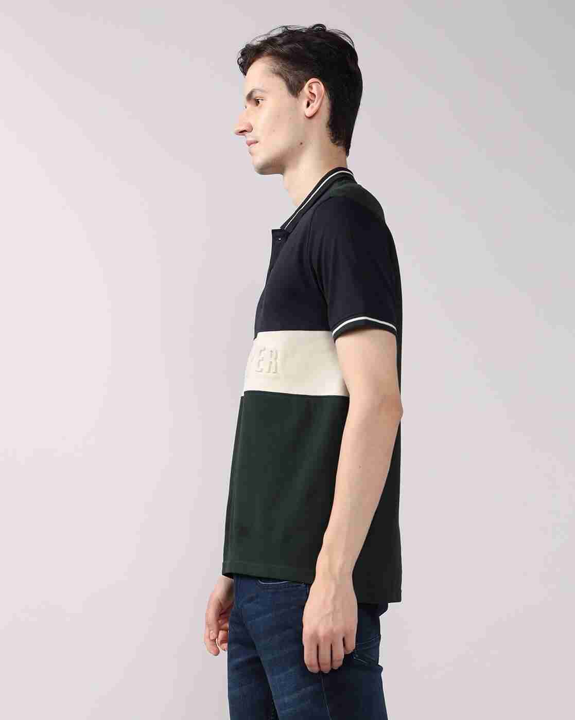 Lee Cooper | Men Colourblock Regular Fit Polo T-Shirt|2