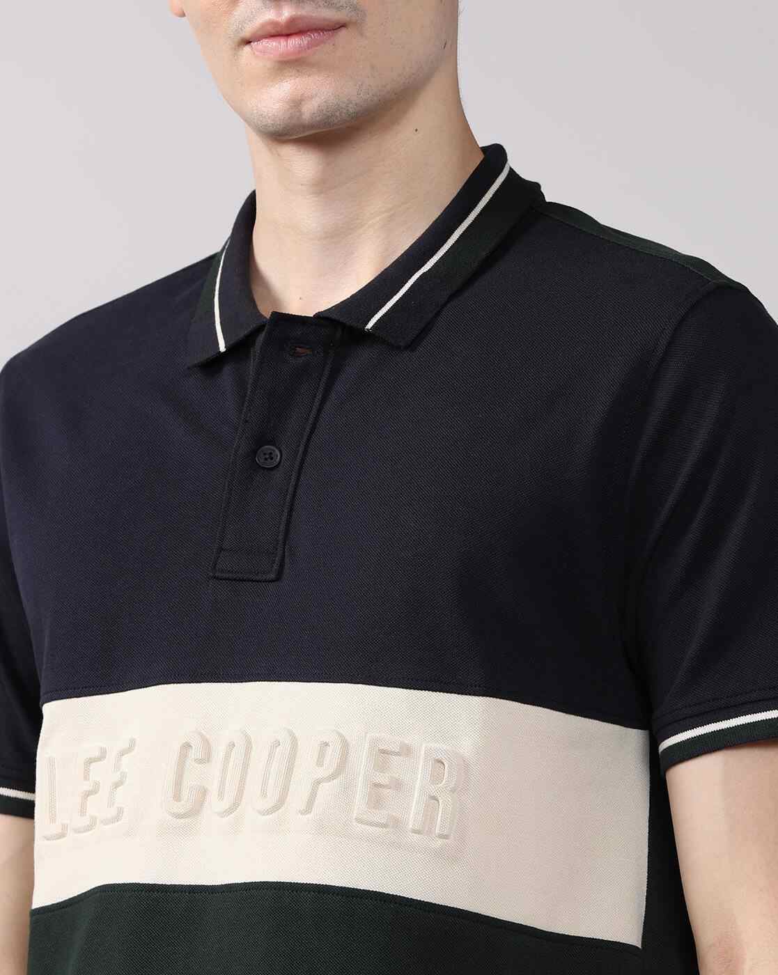 Lee Cooper | Men Colourblock Regular Fit Polo T-Shirt|5